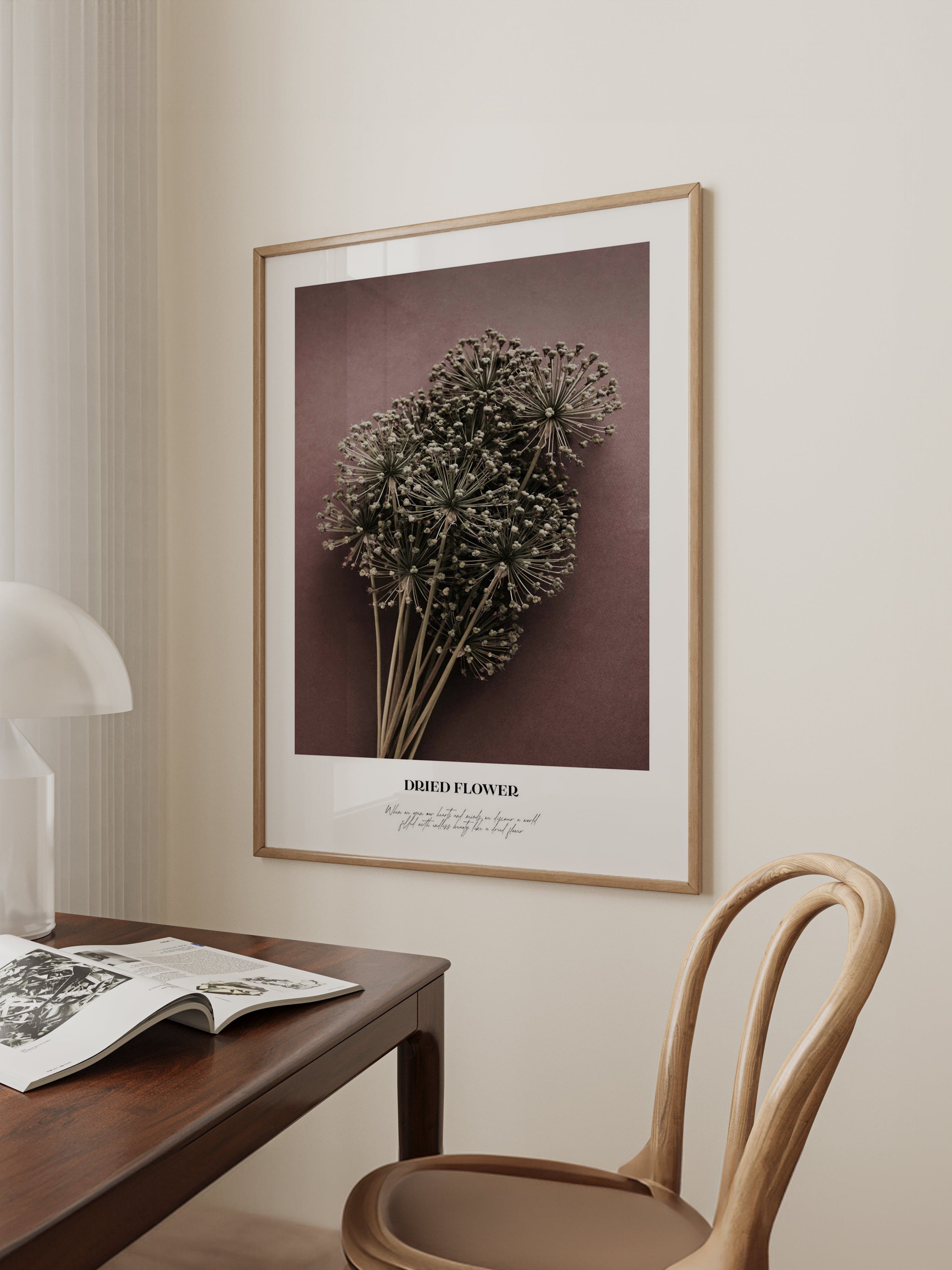 Dried Flower Quote Poster