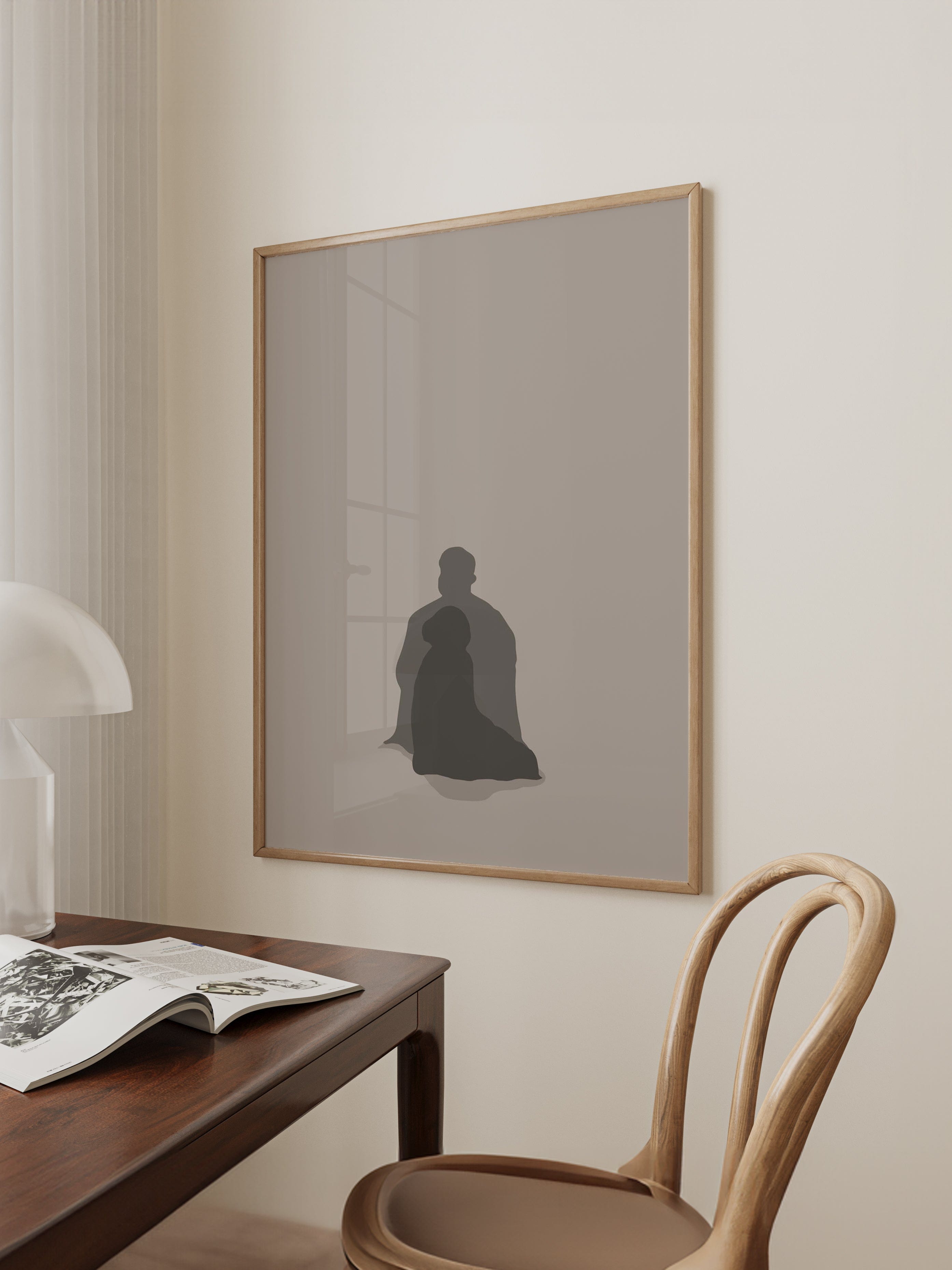 Praying Together Beige Poster