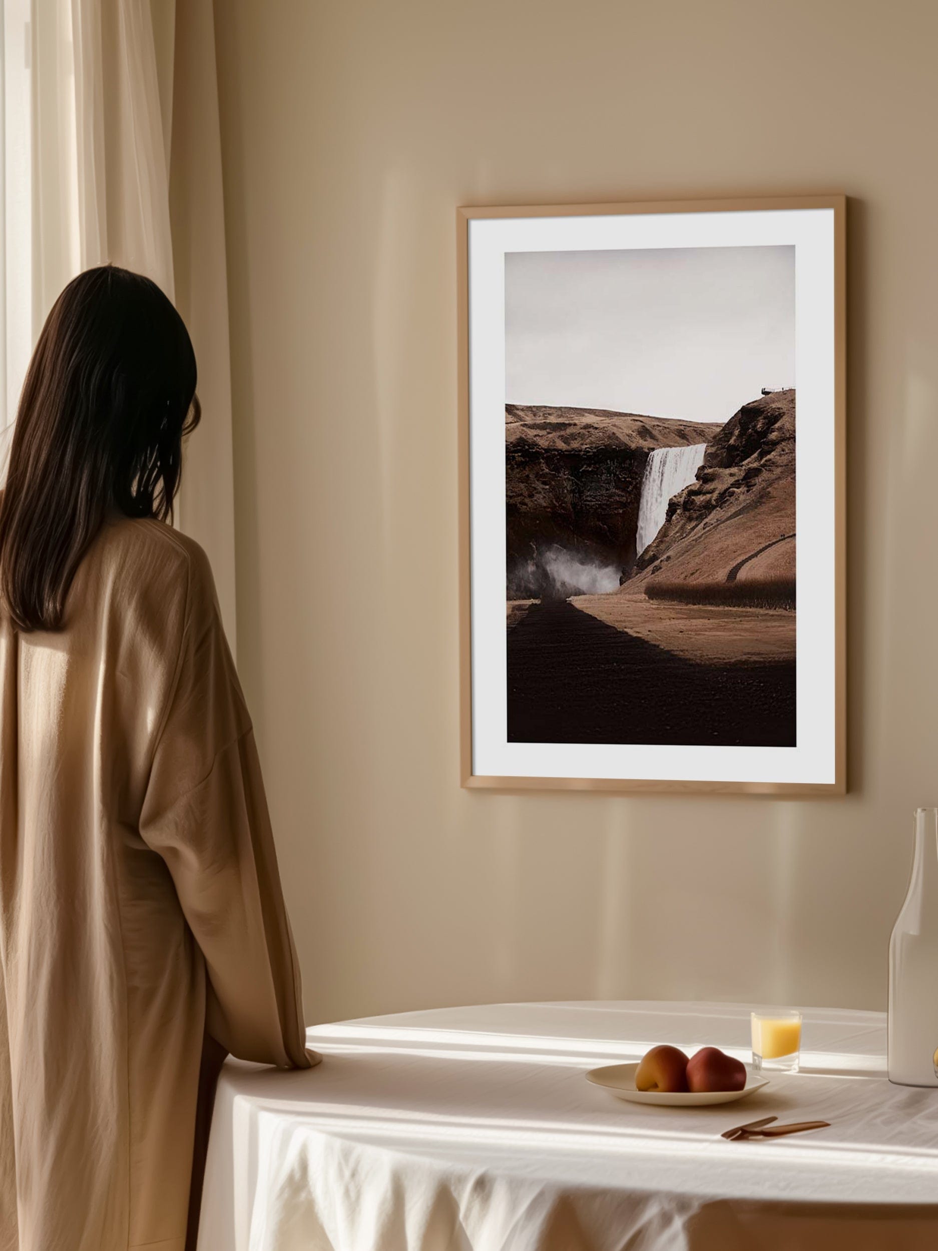 Skoügafoss Waterfall Poster