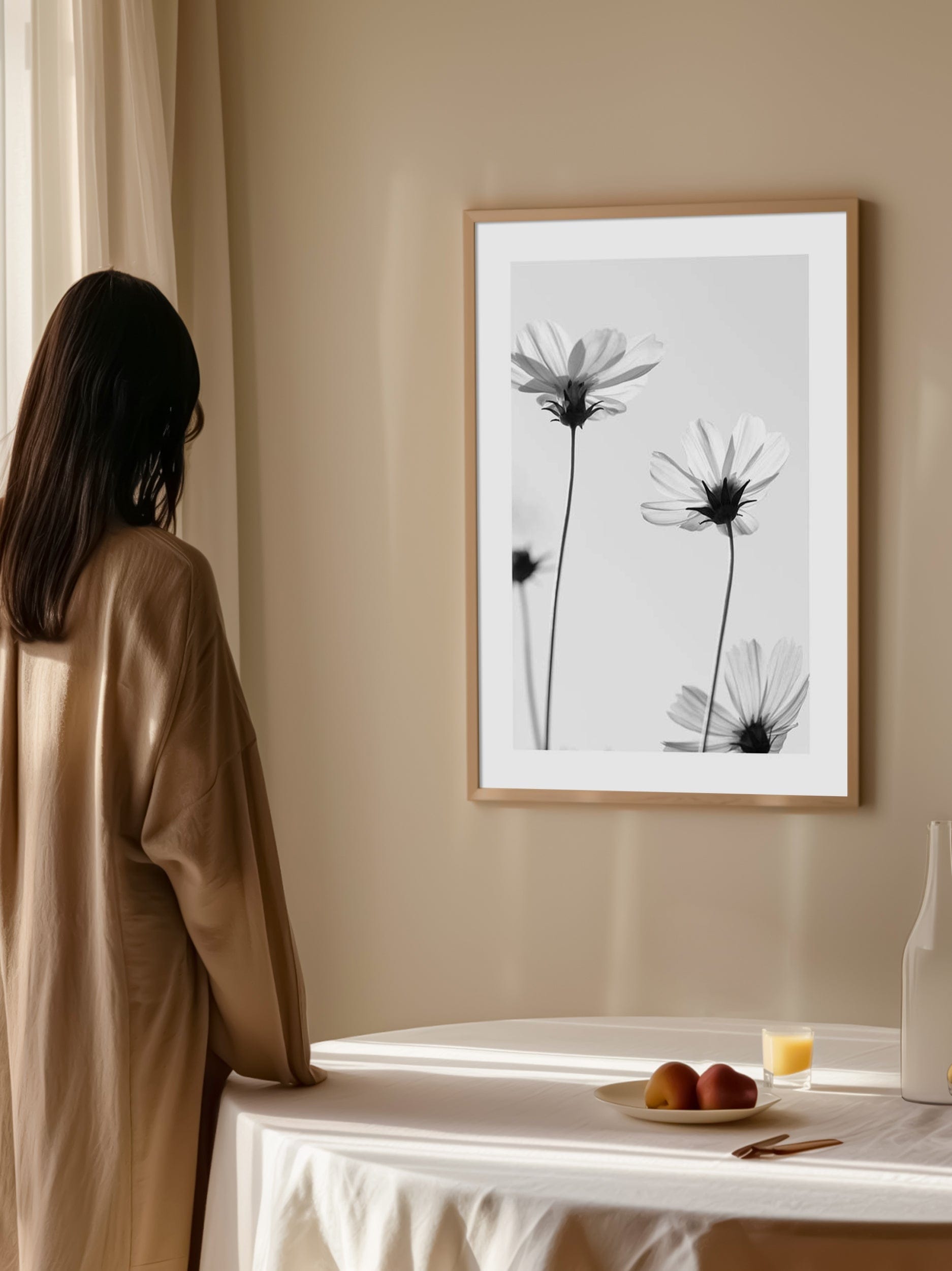 White Cosmos Poster